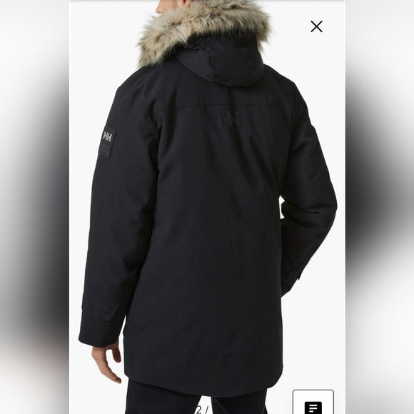 Helly Hansen Size M Down Black Warm Parka - Picture 7 of 17